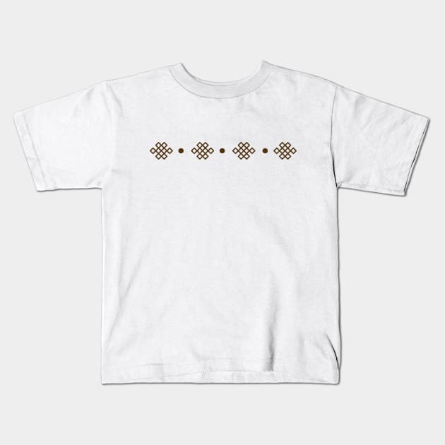 Endless Knot (Light) Kids T-Shirt by footloosefabric